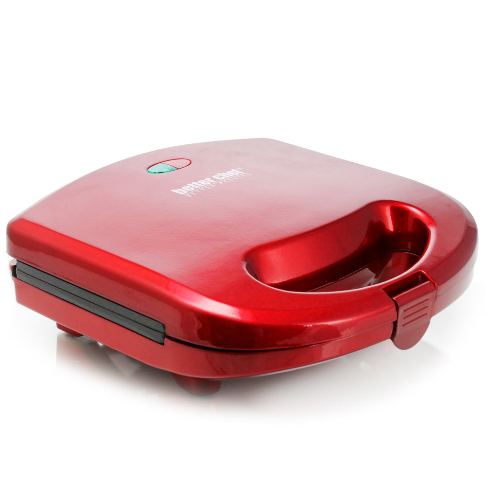 Better Chef IM-287R Panini Press Sandwich Grill - Red Image 1