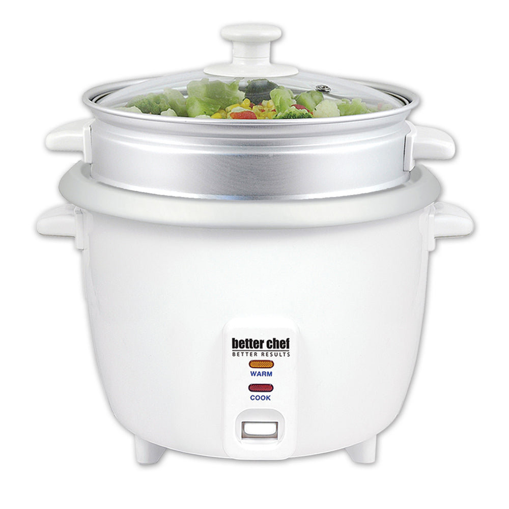 Better Chef IM-404S Rice Cooker Food Steamer Attachment, White - 5 Cup Image 1
