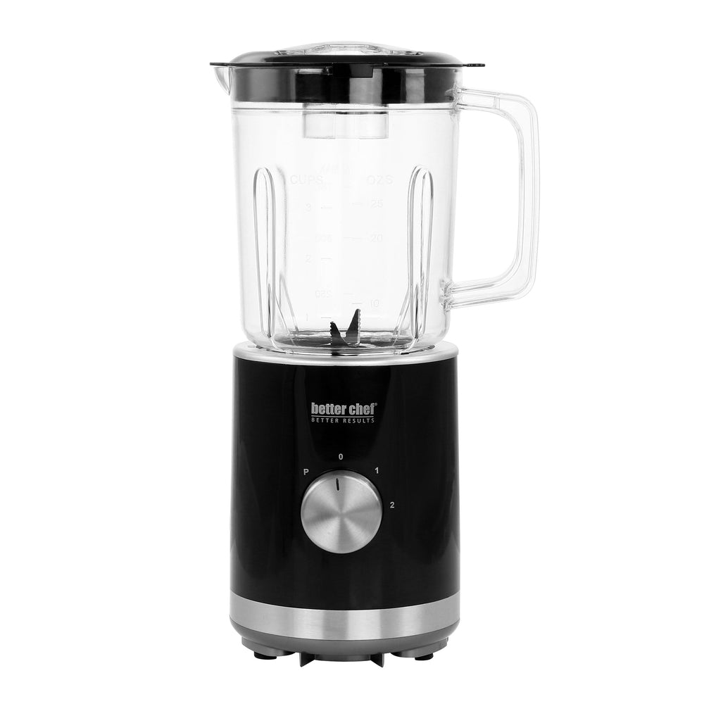 Better Chef IM-621B Compact Blender 3 Cup Black Stainless Steel Base Image 1