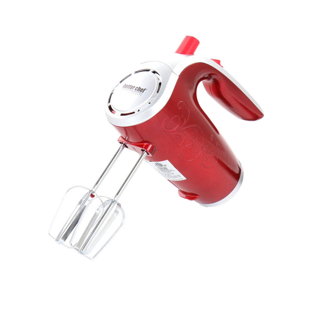 Better Chef IM-811Red-2020 Hand Mixer 5 Speed Electric in Red Image 1