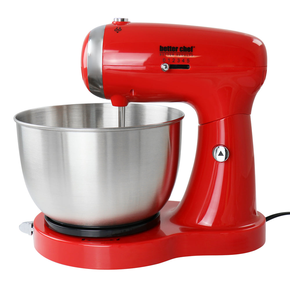 Better Chef IM-8272R Stand Mixer with 350 Watt Motor - Red Image 1