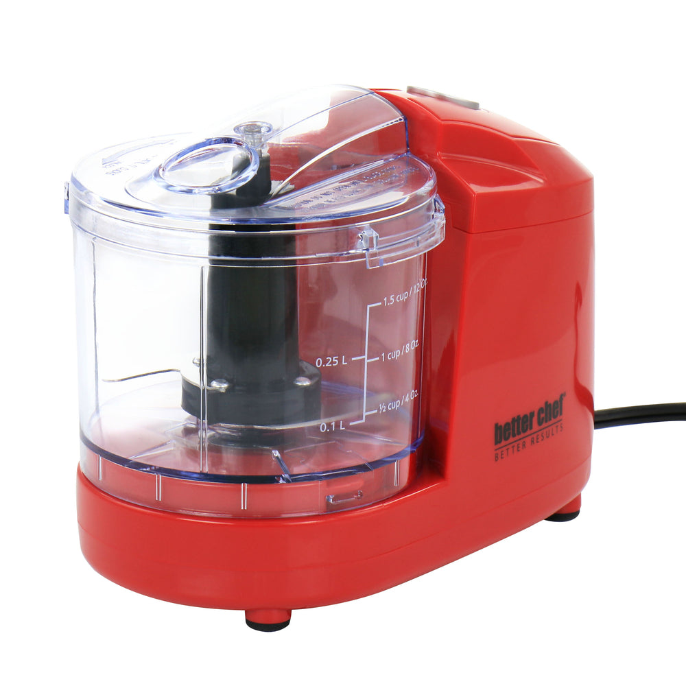 Better Chef IM-842R Mini Chopper Compact 12oz in Red Image 1