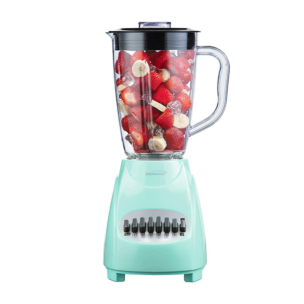 Brentwood JB-220BL Blender 12 Speed 350W Stainless Steel Blades Blue Image 1