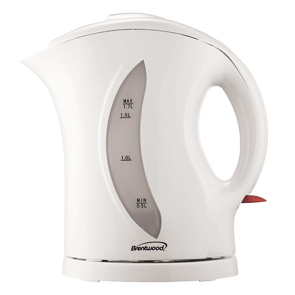 Brentwood KT-1617 1.7L Cordless Electric Tea Kettle - White Image 1