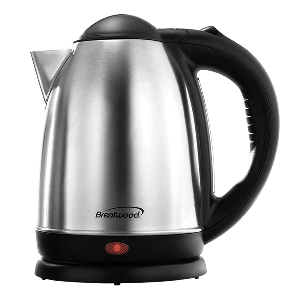 Brentwood KT-1790 Electric Tea Kettle 1.7L Stainless Steel Cordless Auto Shut Off Image 1