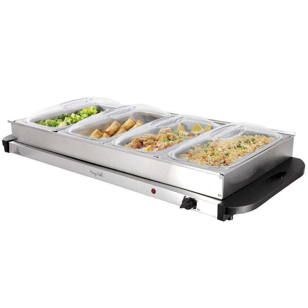 MegaChef Mc-9006A Buffet Server And Food Warmer with 4 Removable Trays Image 1