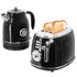 MegaChef Mc-Btbk-B 1.8 Quart Electric Tea Kettle And 2 Slice Toaster Combo In Black Image 1