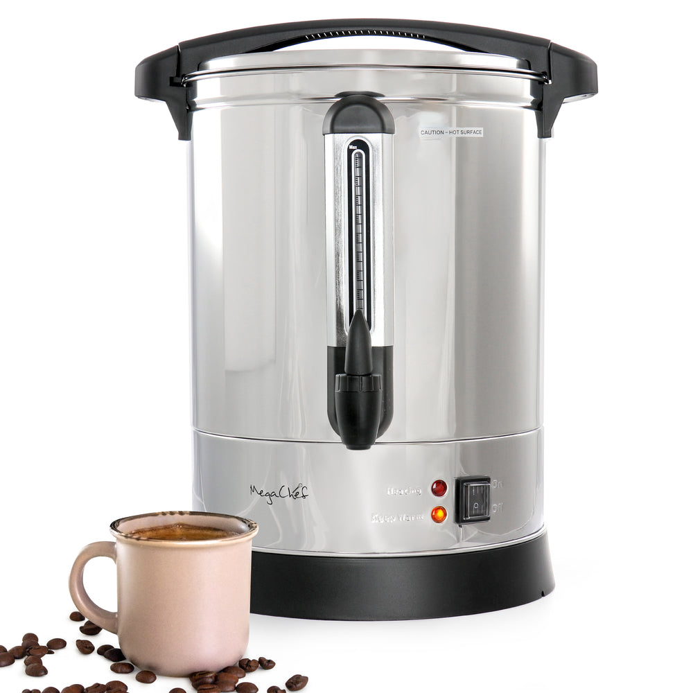 Megachef Mc-S100A 100 Cup Stainless Steel Coffee Urn Image 1