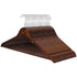 MegaChef Mc-W100-DB Acacia Wood Swivel Hook Hanger Set - Dark Brown Image 1