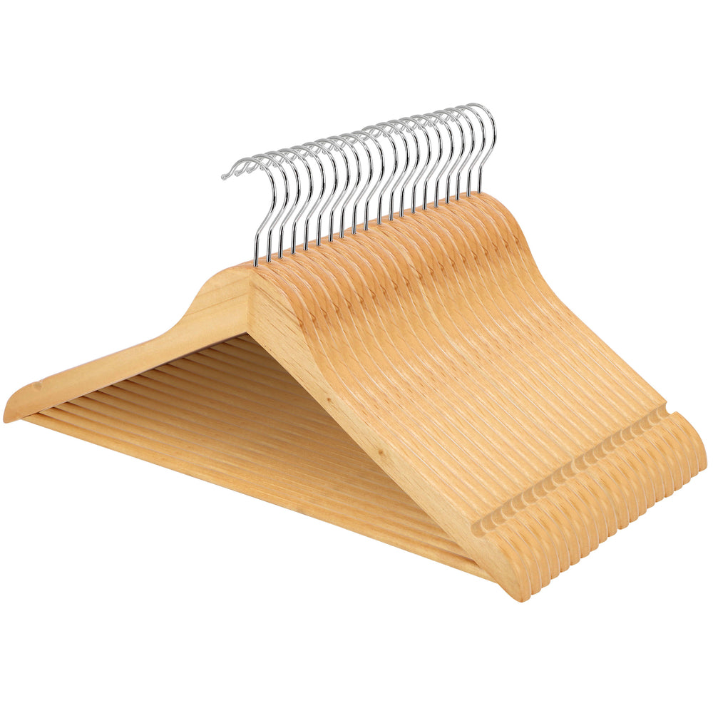 MegaChef Mc-W100-Lb Acacia Wood Swivel Hook Hanger Set Image 1