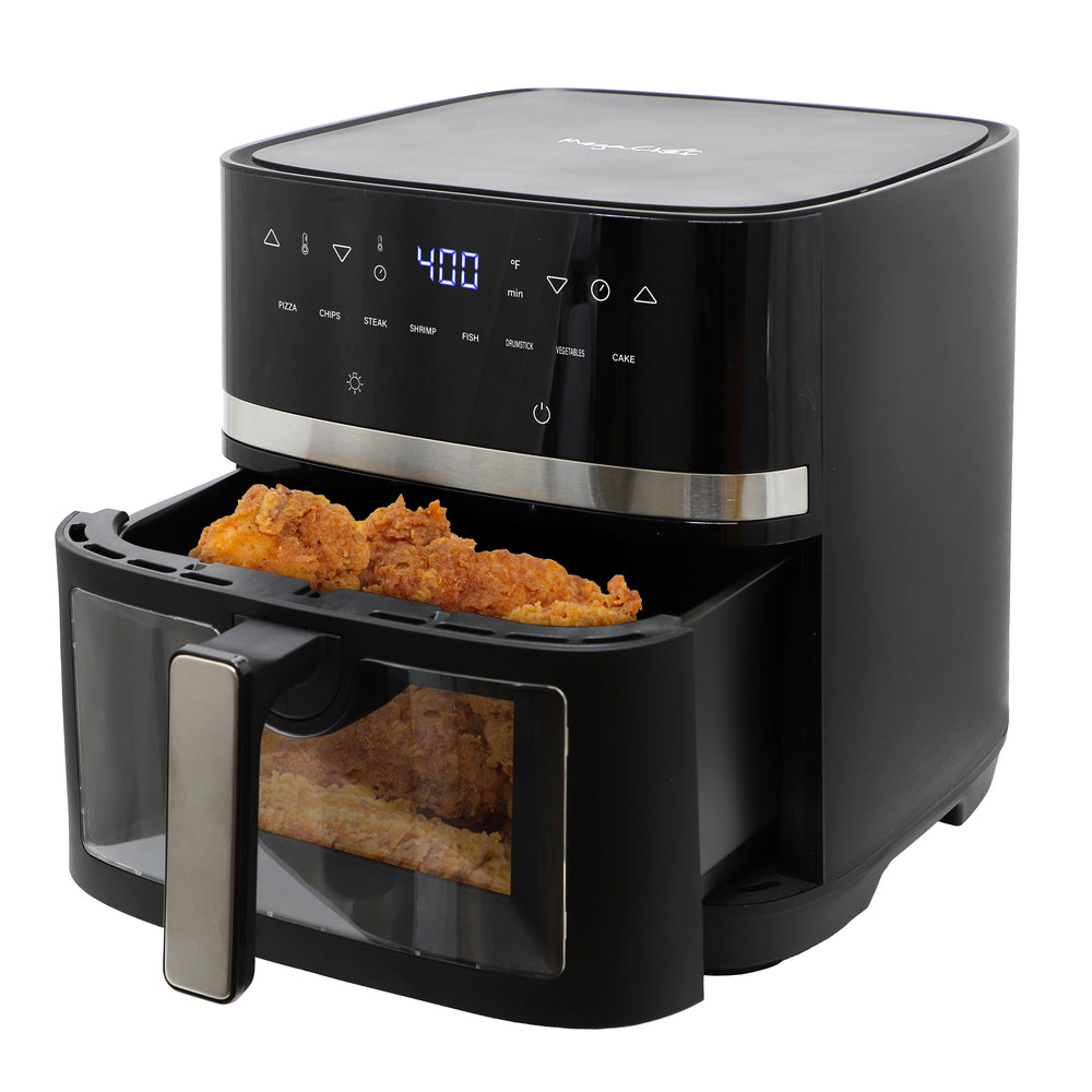 MegaChef MCAI-8000 8.5 Quart Digital Electric Air Fryer Transparent Window Image 1