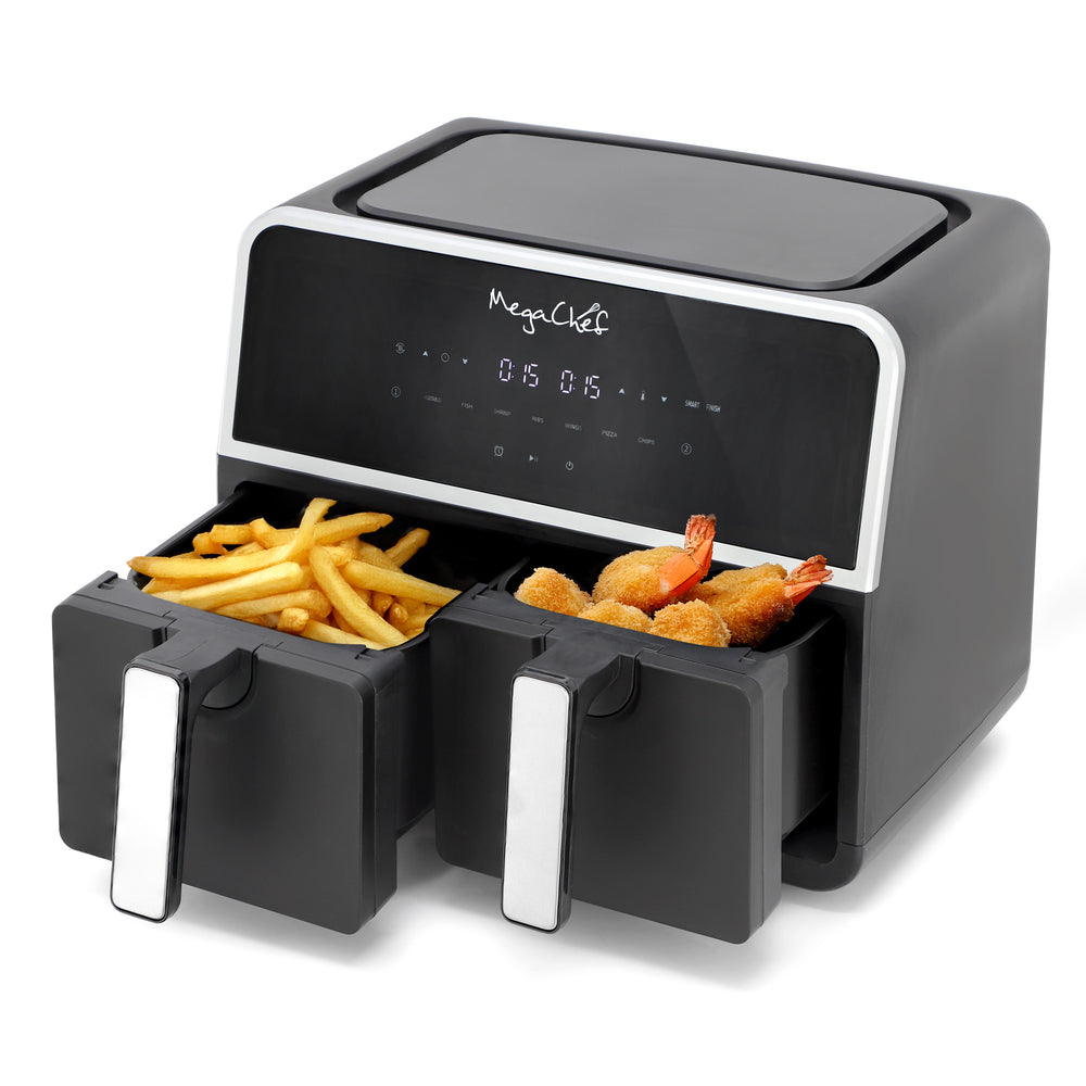 MegaChef Mcai-Dual 4.8 Quart Air Fryer with Dual Zone Technology Image 1