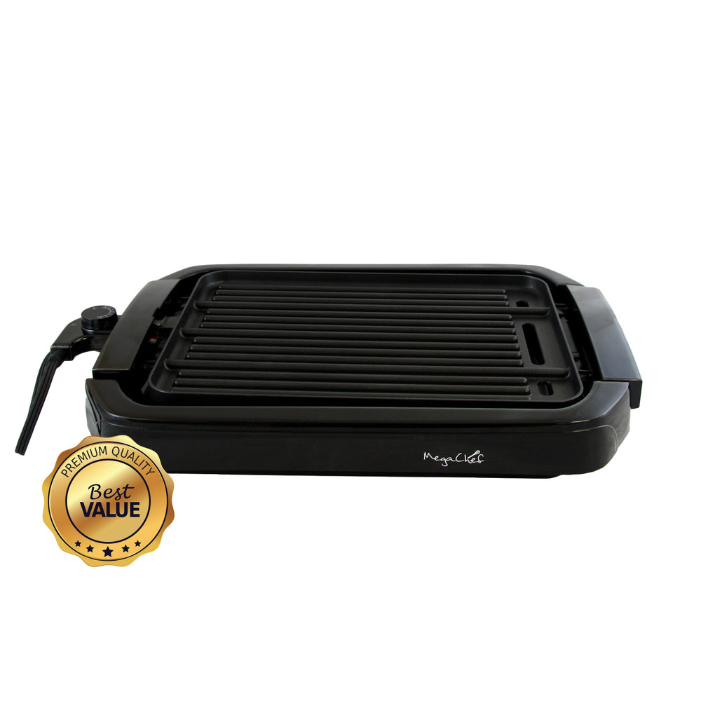 MegaChef MCG-107 Indoor Grill Griddle - Dual Surface, Non-Stick Coating Image 1