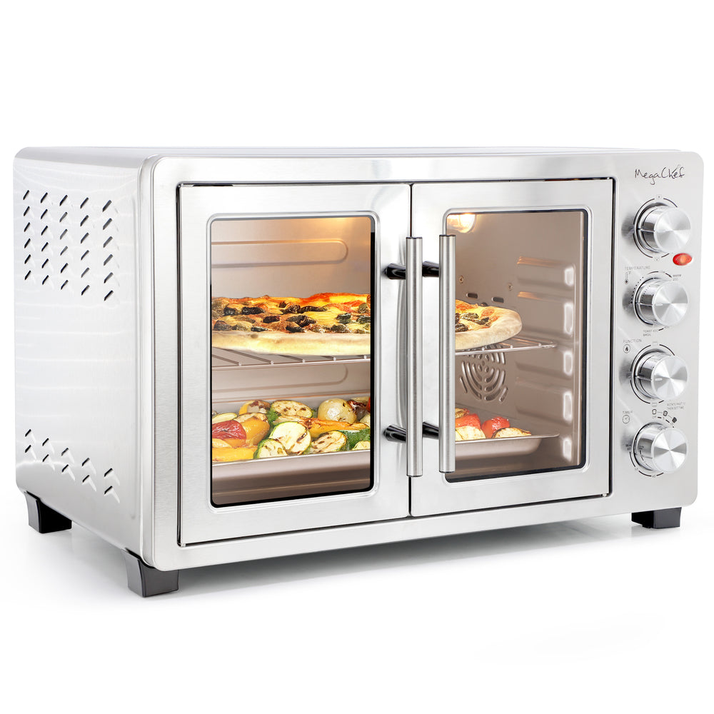 MegaChef Mcov-5000 Electric French Door Oven Rotisserie Convection Image 1