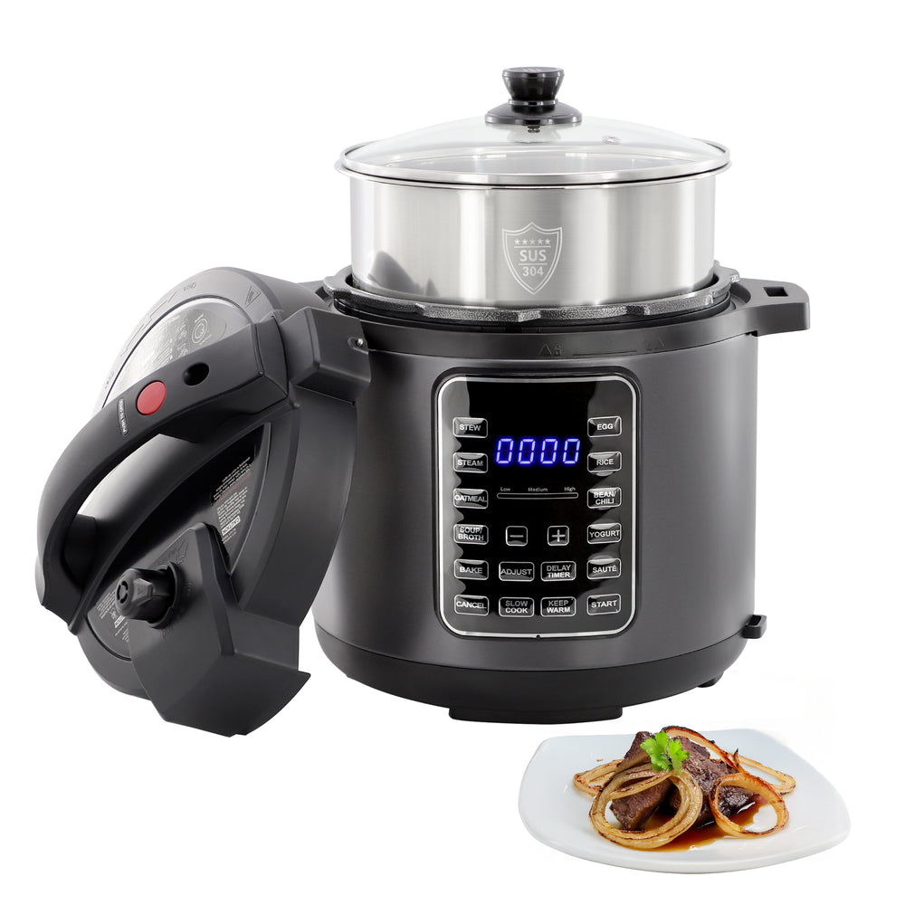 MegaChef Mcpr-2700 6 Quart Electric Pressure Cooker Multi-Cooker Image 1
