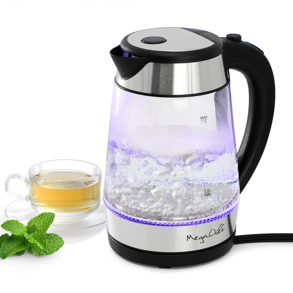Megachef Mg-Lt1710 1.8 Quart Glass Electric Tea Kettle Image 1