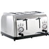 Megachef MG-TS-3500S 4-Slice Wide Slot Toaster with Variable Browning - Silver Image 1