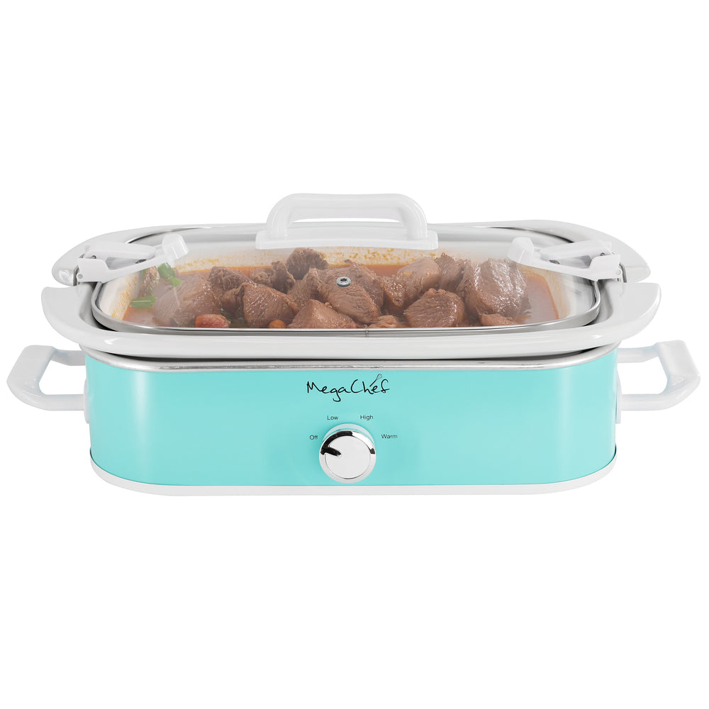 MegaChef MGSL-5000-T Slow Cooker 3.5 Quart Casserole 3 Temperature Settings Image 1