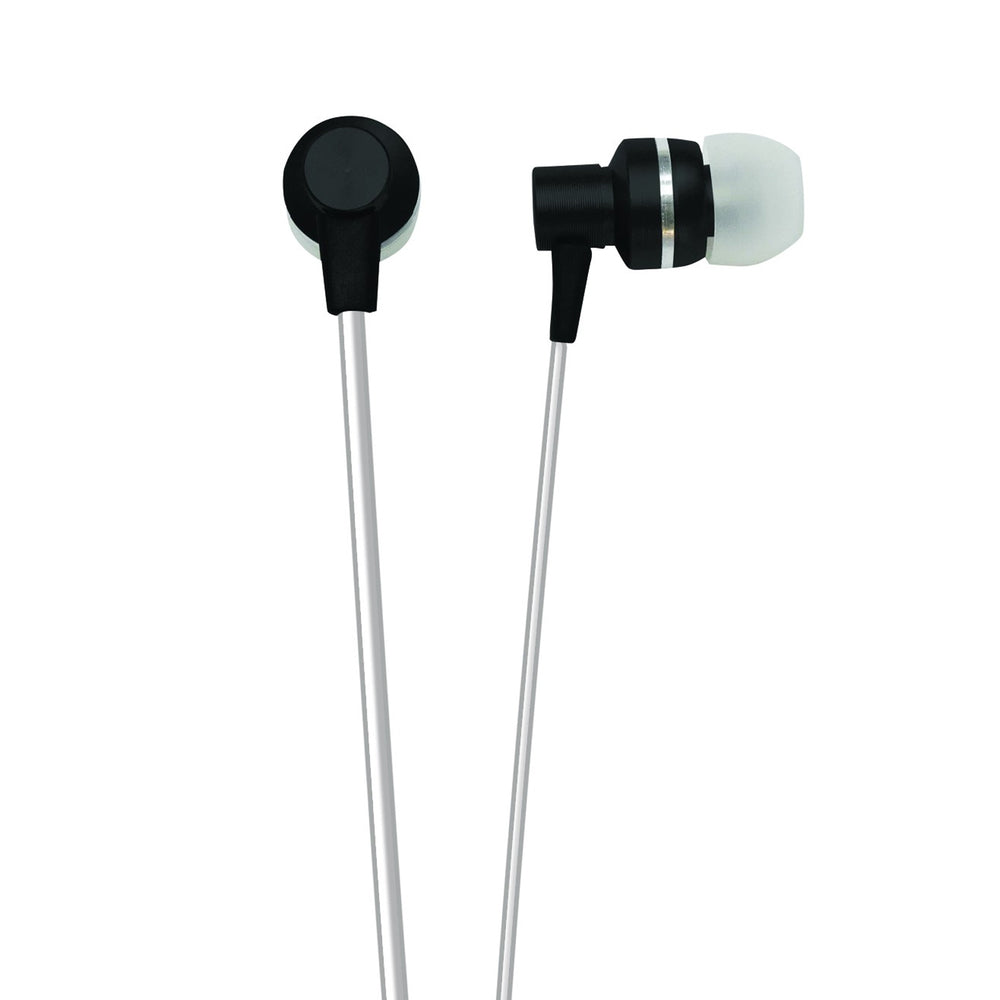 Naxa NE-940-Black Isolation Stereo Earphones with In-Line Microphone Image 1