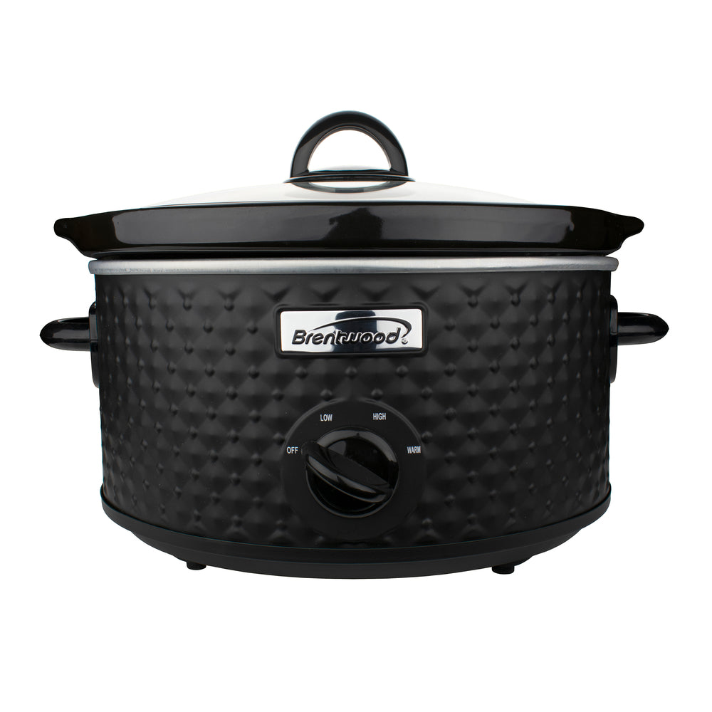 Brentwood SC-136BK 3.5Qt Diamond Slow Cooker Black Image 1