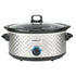 Brentwood SC-157S Slow Cooker 7 Quart Silver Ceramic Pot & Glass Lid Image 1