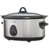 Brentwood SC-170S Slow Cooker 7.5L Stainless Steel Black LED Power Indicator Image 1