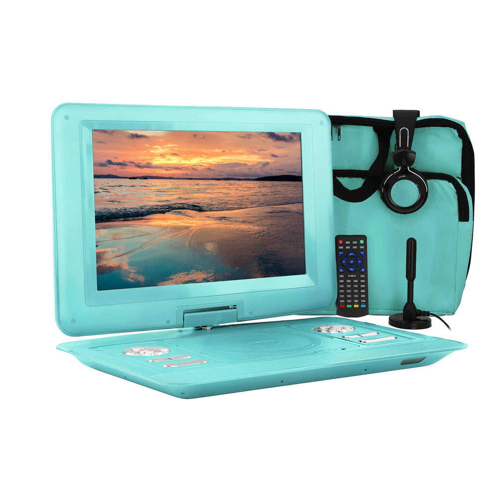 Trexonic TR-D141Tea Portable TV+DVD Player 14.1" Swivel Screen Image 1