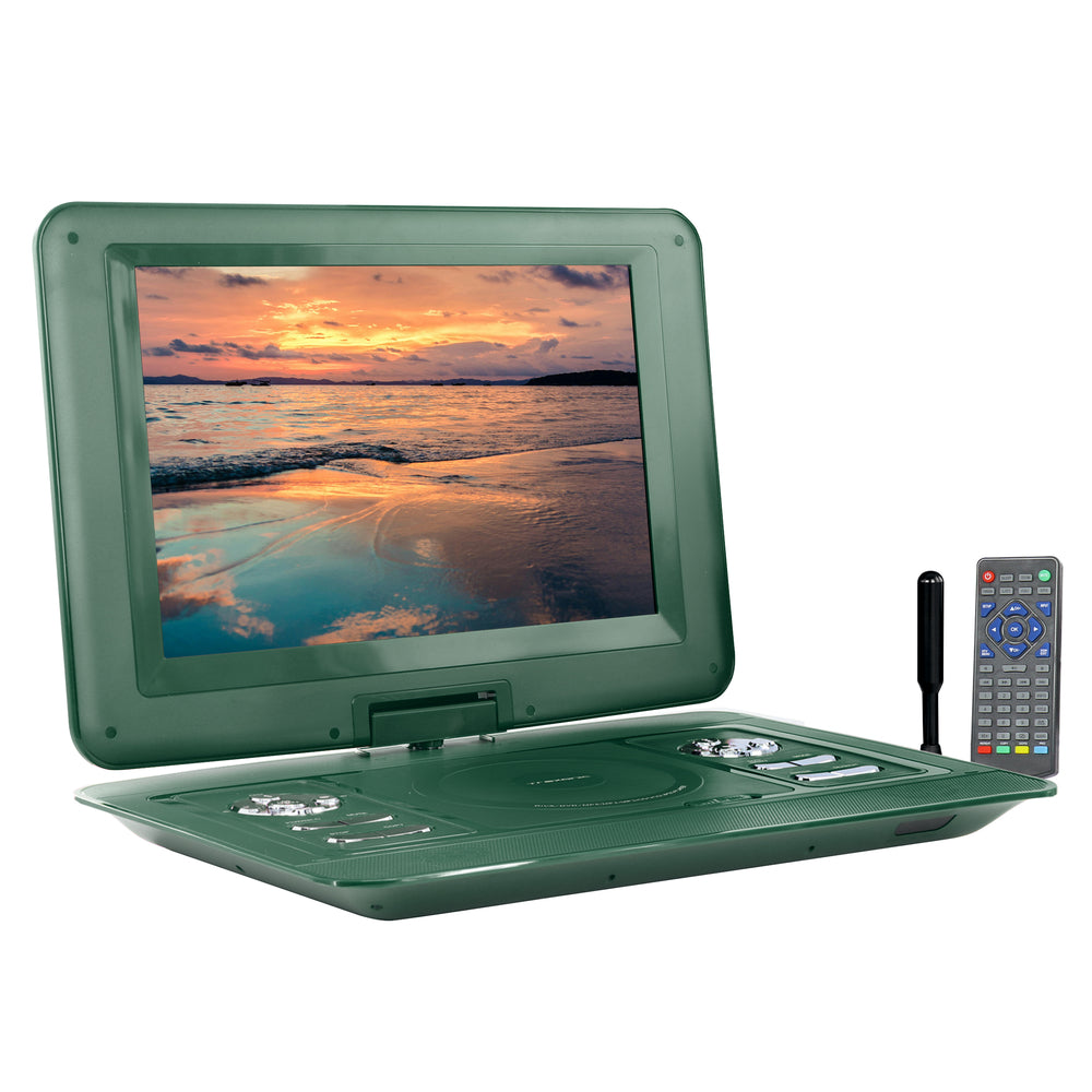 Trexonic TR-D154Grn-Rb Portable TV+DVD Player 15.4" Swivel TFT-LCD Screen Image 1