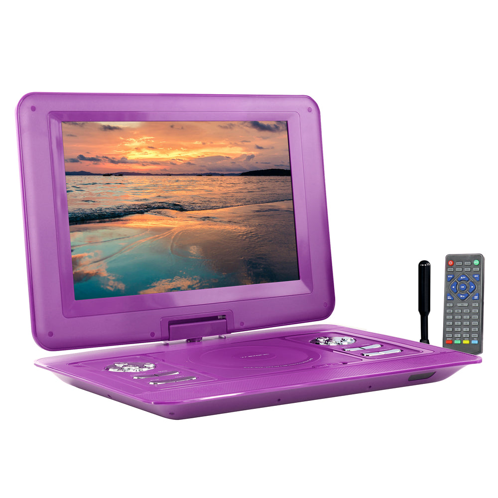 Trexonic TR-D154Pur-Rb 15.4" Portable TV+DVD Player Swivel Screen Image 1
