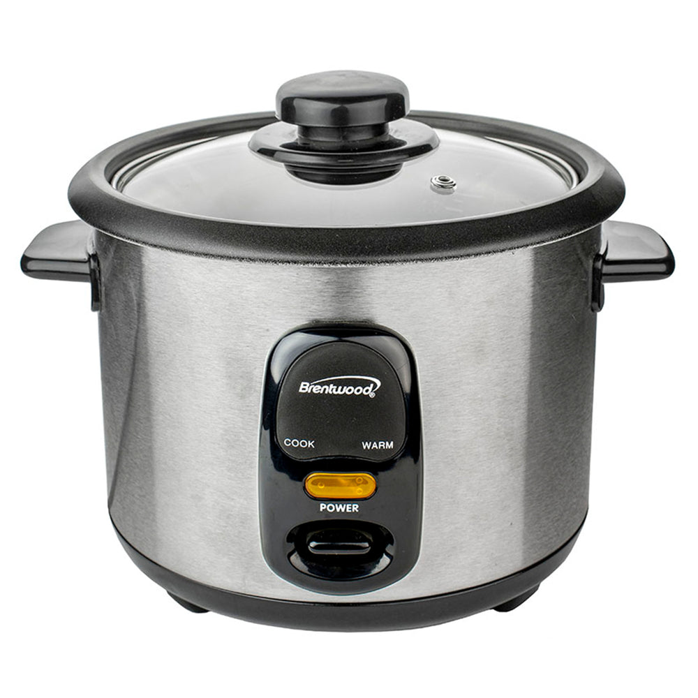 Brentwood TS-15 8-Cup Rice Cooker with Non-Stick Steamer Image 1