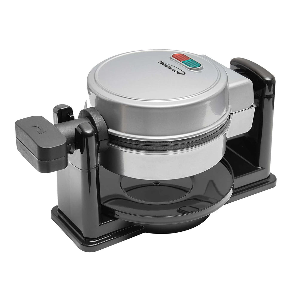 Brentwood Ts-231S Waffle Maker with Temperature Control - 5-Inch Non-Stick Flip Image 1