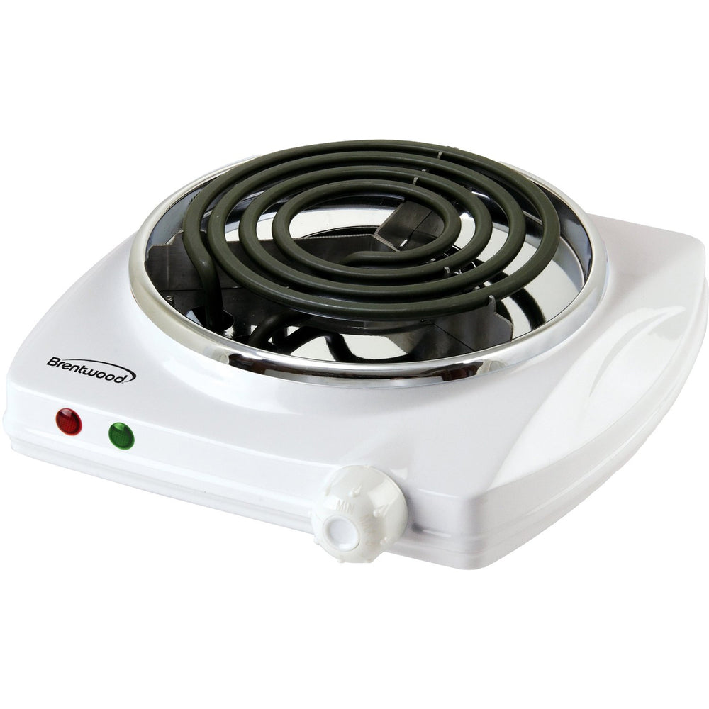 Brentwood TS-322 Electric Single Burner White Cast Iron Heating Element Image 1