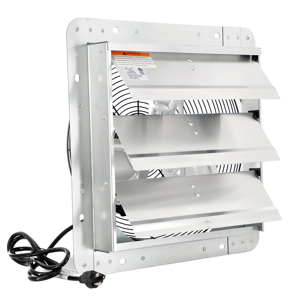 Vie Air VA-14VTT 14 Inch Shutter Exhaust Fan with Power Cord Image 1