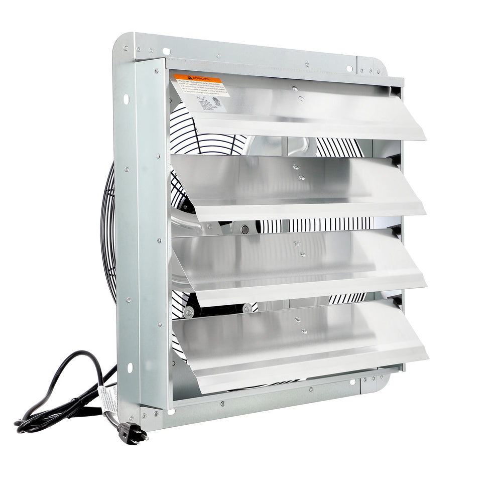 Vie Air VA-18VT 18 Inch Shutter Exhaust Fan with Power Cord Image 1