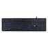 Adesso AKB-139EB KB Antimicrobial Spill resistant illuminated Desktop keyboard