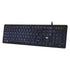 Adesso AKB-139EB KB Antimicrobial Spill resistant illuminated Desktop keyboard