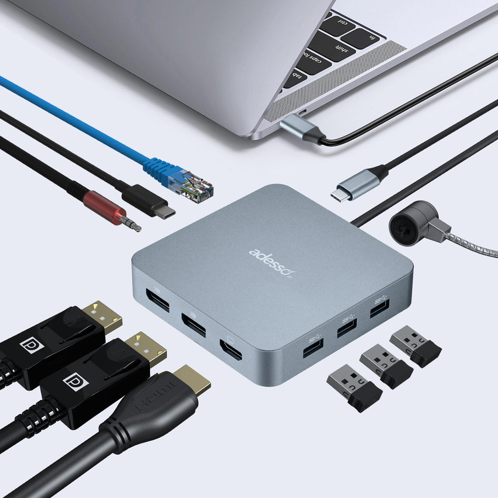 Adesso AUH-4051-TAA USB-C Multi Docking Station - 11-in-1 PD Supports