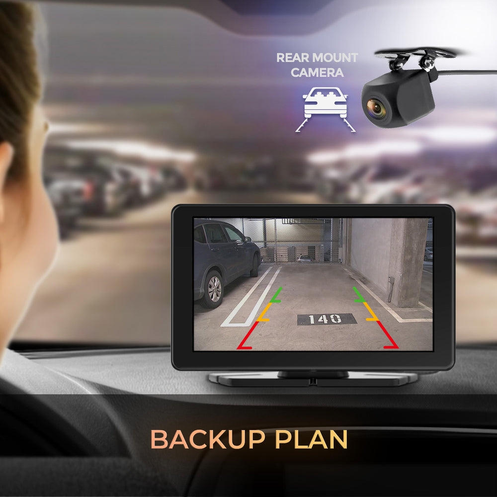 GekoGear Orbit C110 7In. Infotainment CarPlay/Android Auto Dual Camera