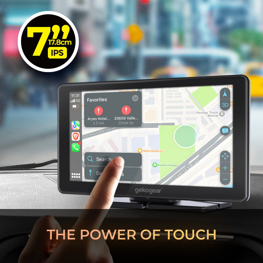 GekoGear Orbit C110 7In. Infotainment CarPlay/Android Auto Dual Camera
