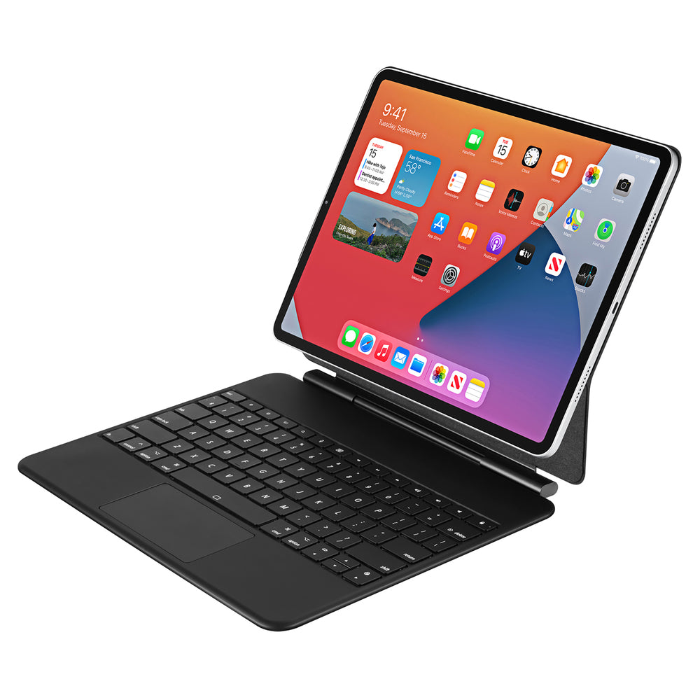 Adesso Inc. WKB-7020 Bluetooth Keyboard Case for iPad Pro 12.9 with Stand and Aluminum Cover