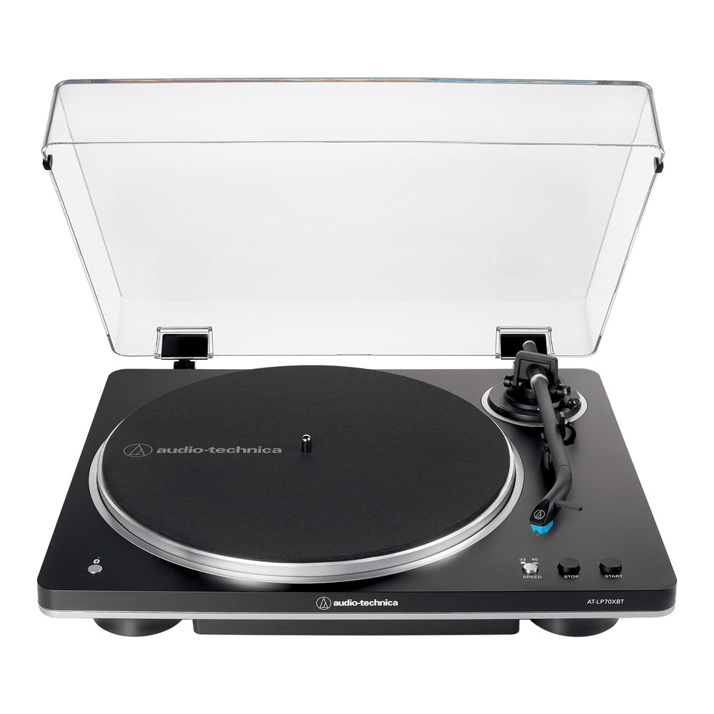 Audio-Technica AT-LP70XBT Bluetooth Turntable - Fully Automatic - Black/Silver