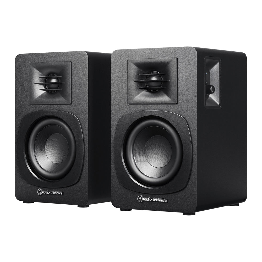 Audio-Technica AT-SP3X Bluetooth Bookshelf Speakers - 30W Max Power & Dual RCA Jacks Image 1