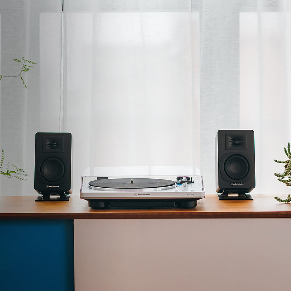 Audio-Technica AT-SP3X Bluetooth Bookshelf Speakers - 30W Max Power & Dual RCA Jacks