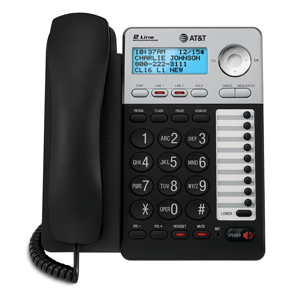 Vtech ML17929 2-Line Speakerphone Caller ID - Black/Silver