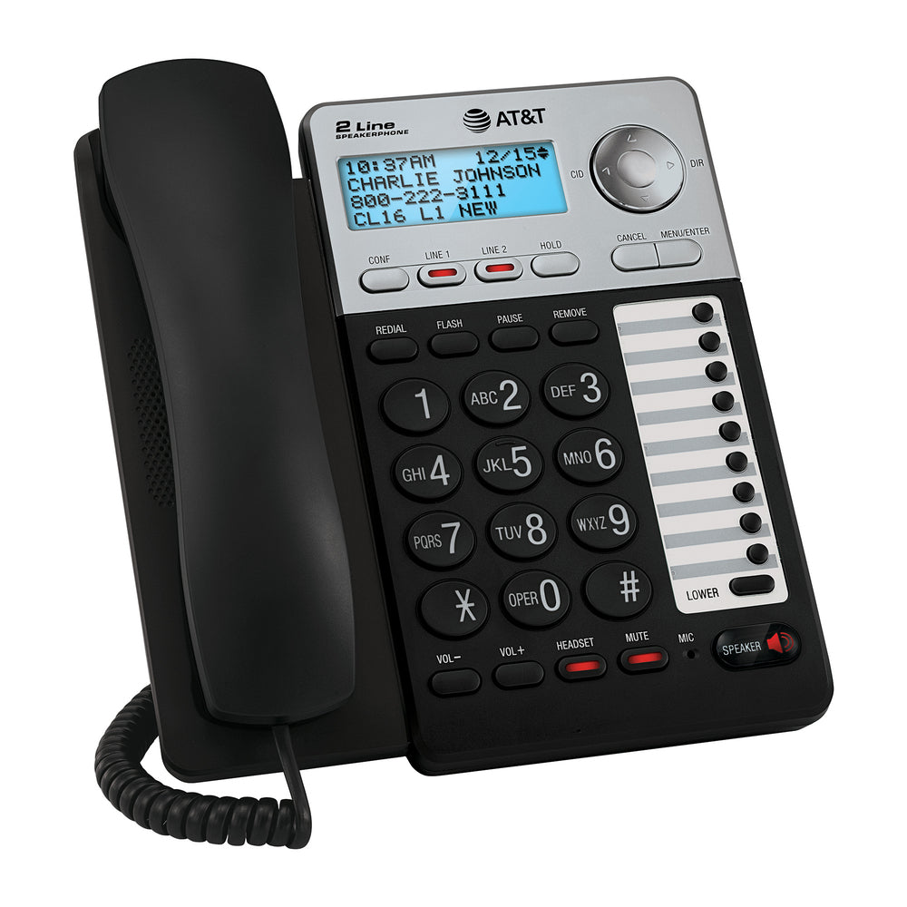 Vtech ML17929 2-Line Speakerphone Caller ID - Black/Silver
