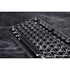 Azio Mk-Retro-01 Mechanical Typewriter Keyboard - USB Wired - PC Windows Compatible - Dust and Liquid Resistant - Chrome Trim Finish