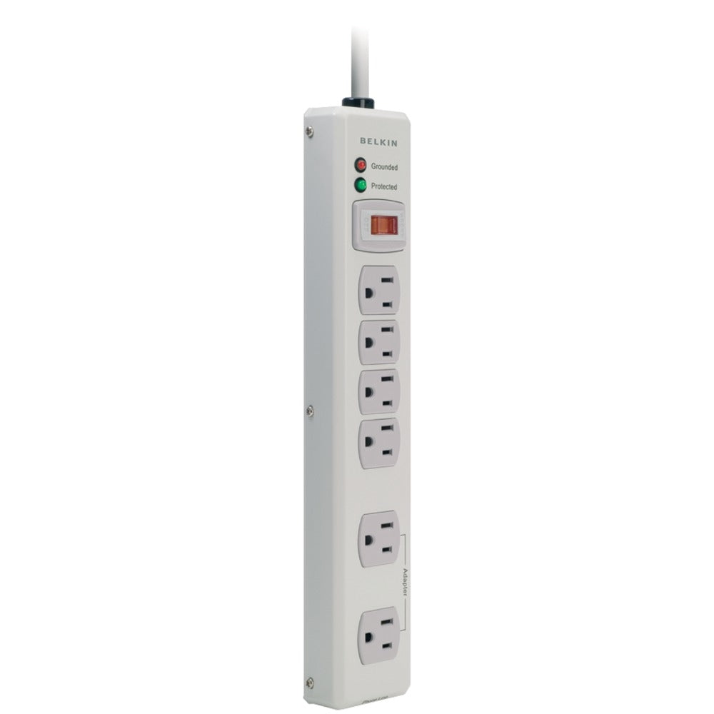 Belkin F9H620-06-MTL Surge Protector, 6 Outlets, 1,240 Joules