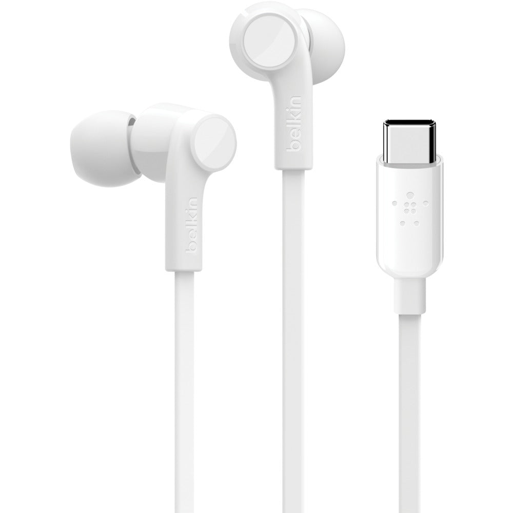 Belkin G3H0002btWHT USB-C In-Ear Headphones with Microphone - White