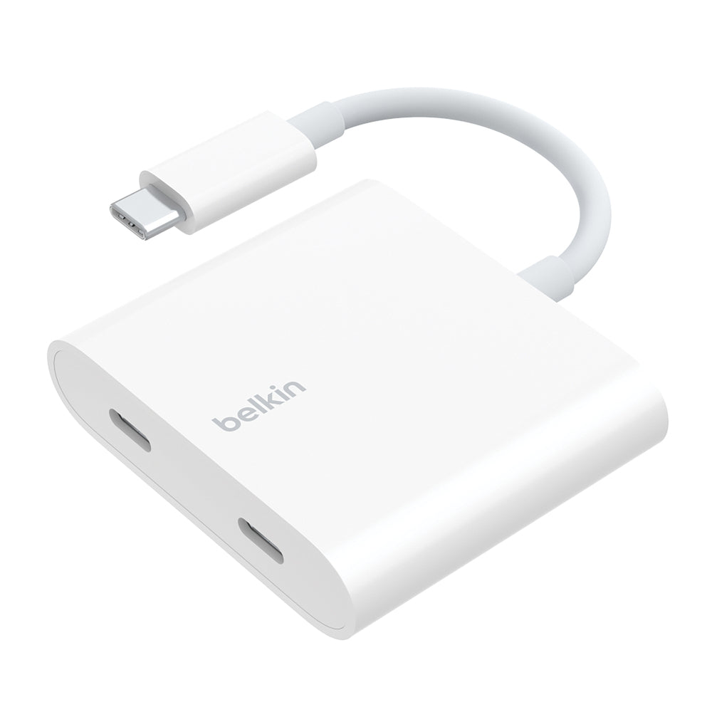 Belkin WCZ002BTWH USB-C Hub with Dual Ports & 100W PD Charging Image 1