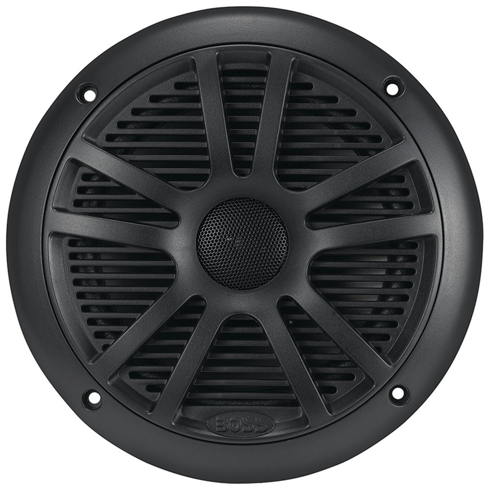 BLUETOOTH<sup>&reg;</sup> IN-DASH GAUGE RECEIVER PACKAGE W/ 6-1/2" MARINE SPEAKERS (BOSS AUDIO)